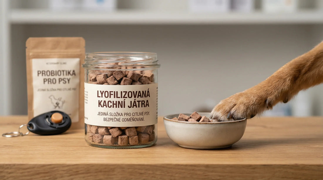 Single‑ingredient kachní játra pro alergické a citlivé psy: bezpečné odměňování bez kompromisů