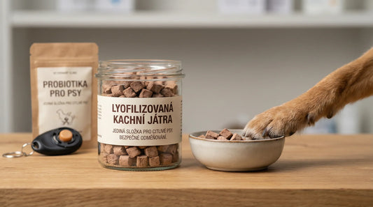 Single‑ingredient kachní játra pro alergické a citlivé psy: bezpečné odměňování bez kompromisů