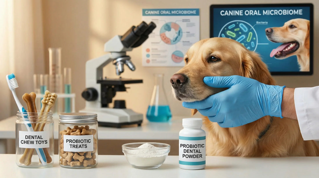 Ústní mikrobiom psa: proč probiotika patří do dentální péče proti zápachu a plaku