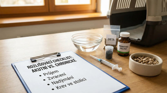 Akutní vs. chronické trávicí potíže u psů a koček: jak je poznat a kdy nasadit probiotika