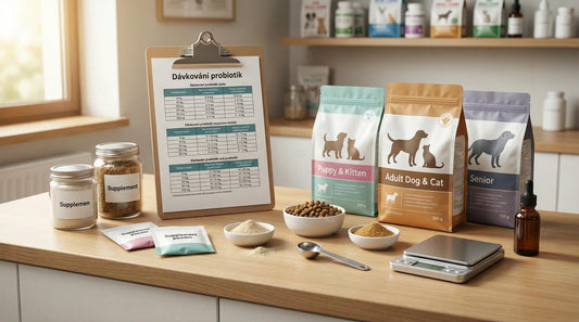 Dávkování probiotik pro psy a kočky: tabulky podle hmotnosti, věku a citlivosti