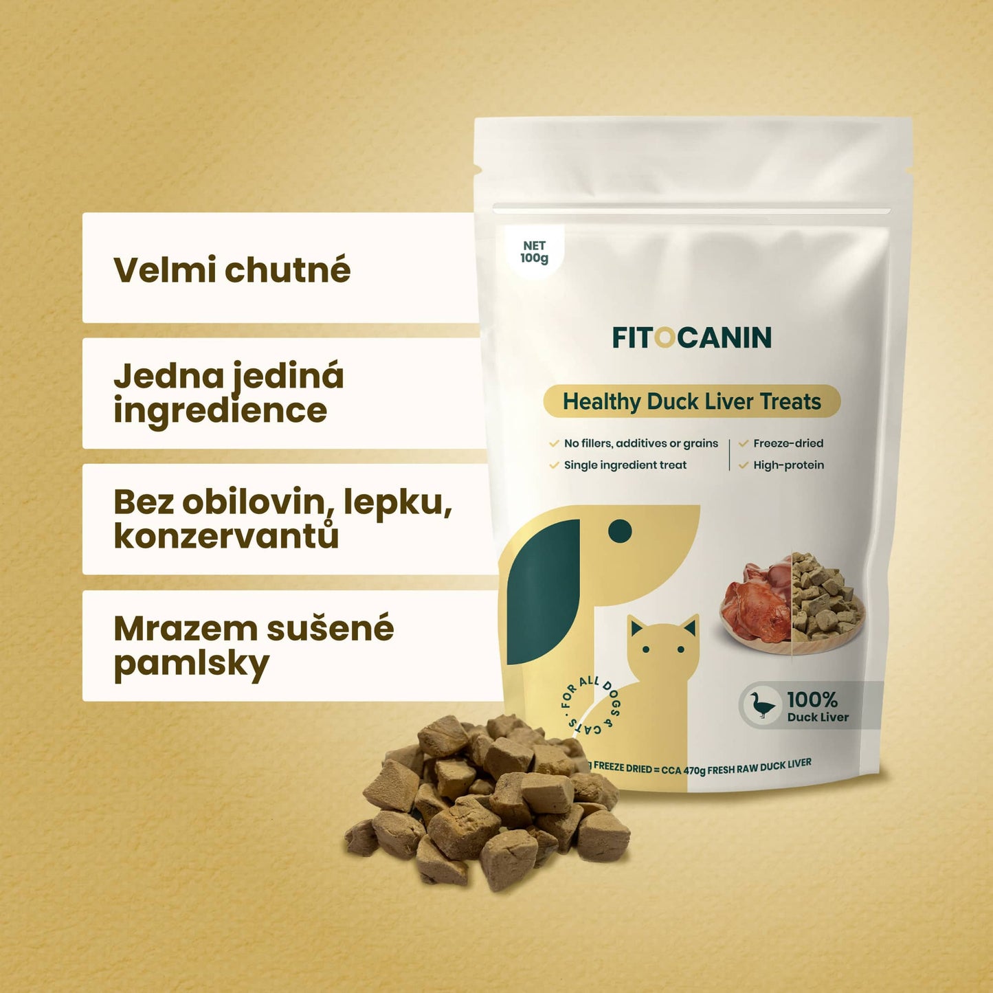 100% kachní pamlsky